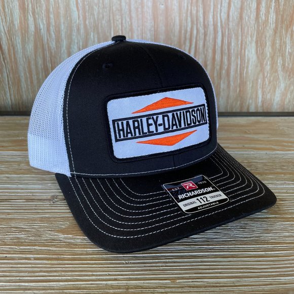 Harley Davidson Motorcycles Patch Hat - Richardson 112 - Picture 3 of 8
